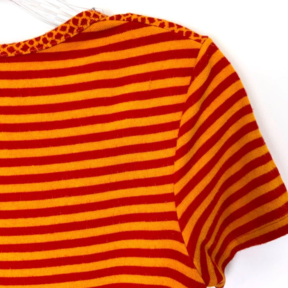 KENZO Jeans Vintage Y2K Modal Knit Multicolor Top Tee Sz XL (M) - Picture 15 of 16